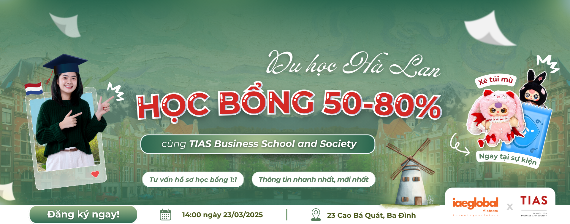 Du học Hà Lan 2025: Săn Học Bổng 50%-80% cùng TIAS Business School and Society