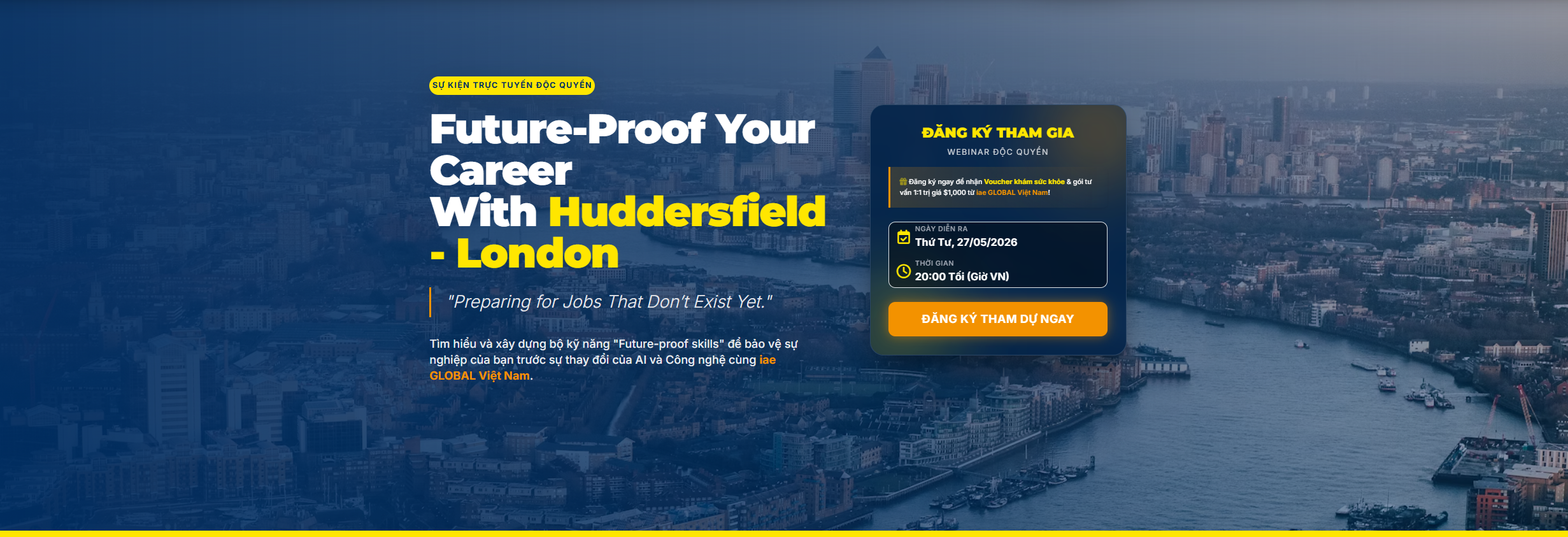 Webinar Huddersfield London