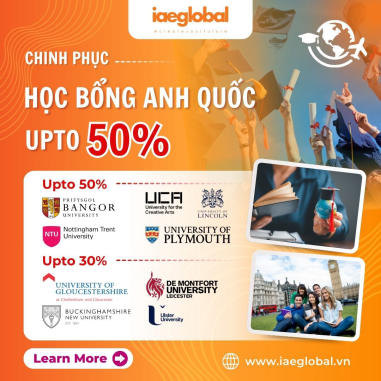 Chinh phục học bổng Anh Quốc upto 50%