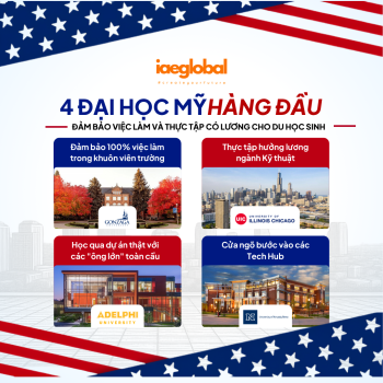 4 Đại học Mỹ hàng đầu đảm bảo việc làm và thực tập có lương cho du học sinh