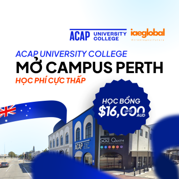 ACAP University College Mở Campus Perth: Học Bổng $16,000 & Học Phí Cực Thấp