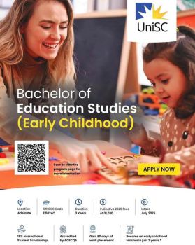 Cử nhân Giáo dục Mầm non tại Sunshine Coast Úc: Cơ hội nghề nghiệp rộng mở với học bổng 15%