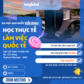 Du học Anh Quốc cùng BNU: Học thực tế, làm việc quốc tế!