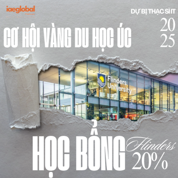 Học Bổng 20% (2025) - Cơ Hội Vàng Du Học Úc: Dự Bị Thạc Sĩ IT Tại Đại học Flinders