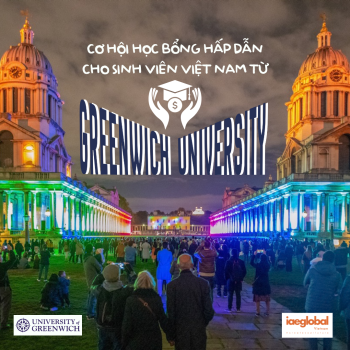 Học bổng hấp dẫn từ ĐH Greenwich dành cho du hoc sinh tháng 9/2025