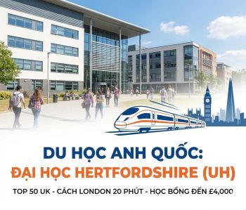 Du Học Anh Tại University of Hertfordshire: Lộ Trình Cử Nhân Top 50 UK Gần London