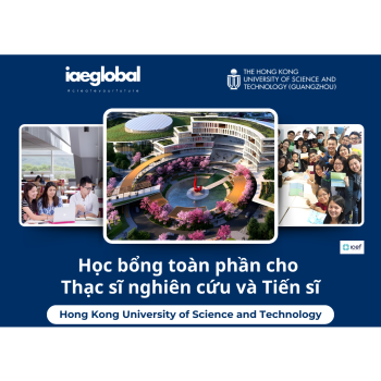Học bổng toàn phần cho Thạc sĩ nghiên cứu và Tiến sĩ từ Hong Kong University of Science and Technology - học xá Quảng Châu