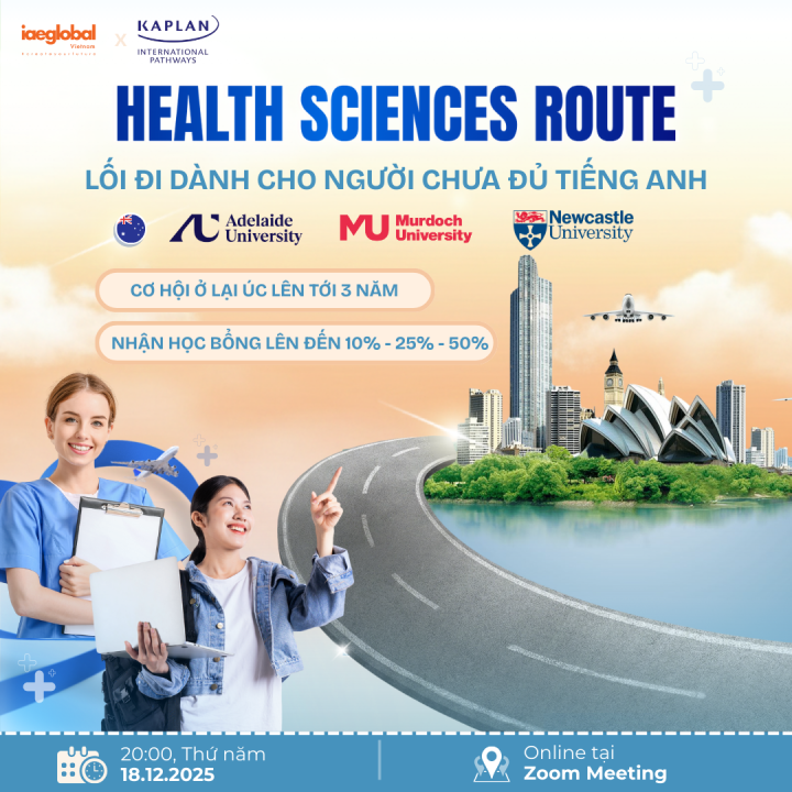 [Du học Úc] HEALTH SCIENCES ROUTE - LỐI ĐI DÀNH CHO NGƯỜI CHƯA ĐỦ TIẾNG ANH