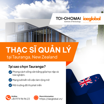 Du học Thạc sĩ Quản lý tại Tauranga, New Zealand: Lộ trình cho kỳ nhập học tháng 11/2026