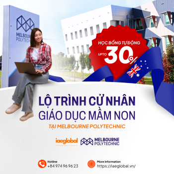 Lộ trình Cử nhân Giáo dục Mầm non tại Melbourne Polytechnic: Cơ hội học bổng hấp dẫn 2026-2027
