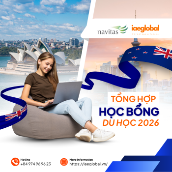 Tổng hợp học bổng du học Úc & New Zealand 2026 – Tập đoàn Giáo dục Navitas