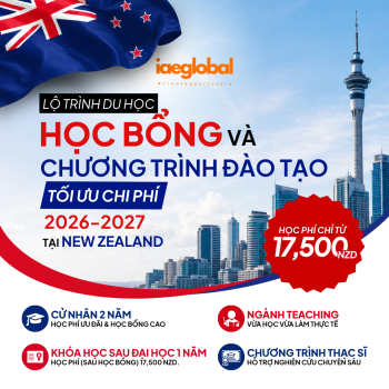 Du học New Zealand: Học bổng và Chương trình đào tạo tối ưu chi phí 2026-2027