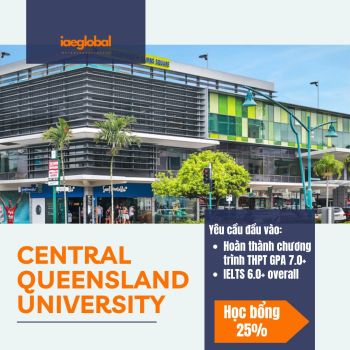 HỌC BỔNG KÌ THÁNG 10 CÁC TRƯỜNG Ở ÚC - CENTRAL QUEENSLAND UNIVERSITY