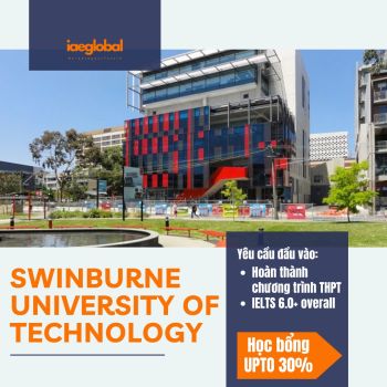 HỌC BỔNG KÌ THÁNG 10 CÁC TRƯỜNG Ở ÚC - SWINBURNE UNIVERSITY OF TECHNOLOGY