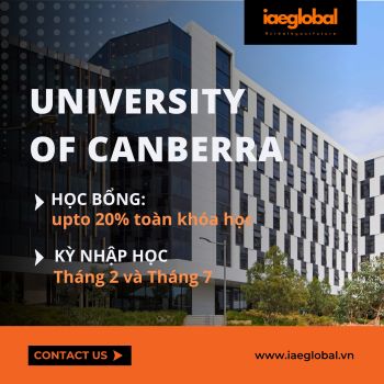 HỌC BỔNG TOÀN KHÓA CÁC TRƯỜNG ĐẠI HỌC HÀNG ĐẦU CỦA ÚC - UNIVERSITY OF CANBERRA