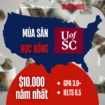 SĂN HỌC BỔNG TOÀN NƯỚC MỸ - UNIVERSITY OF SOUTH CAROLINA