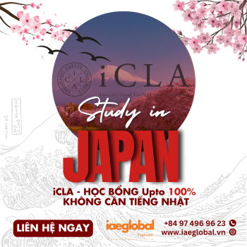Du học Nhật Bản tại iCLA - Cơ hội học tập và trải nghiệm văn hóa độc đáo cùng học bổng đến 100% học phí