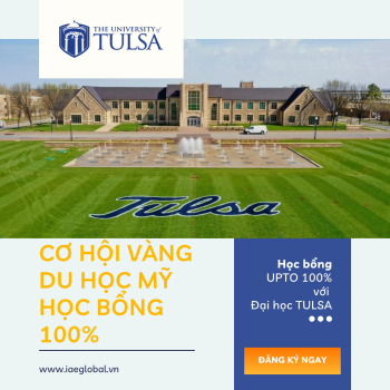 Cơ hội du học tại Đại học Tulsa, Hoa Kỳ - Kỳ Xuân và Thu 2026 đã mở đơn!