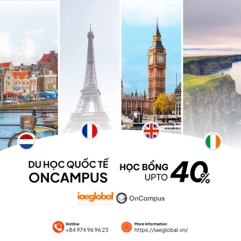 Săn học bổng du học quốc tế OnCampus 2026-2027: Cơ hội học bổng đến 40%