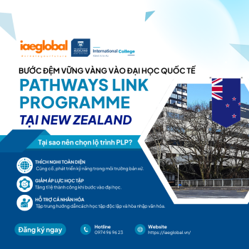 BƯỚC ĐỆM VỮNG VÀNG VÀO ĐẠI HỌC QUỐC TẾ TỪ CẤP 2/CẤP 3: KHÁM PHÁ PATHWAYS LINK PROGRAMME (PLP) TẠI NEW ZEALAND!