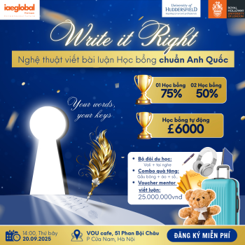 WRITE IT RIGHT: Nghệ thuật viết bài luận Học bổng chuẩn Anh Quốc