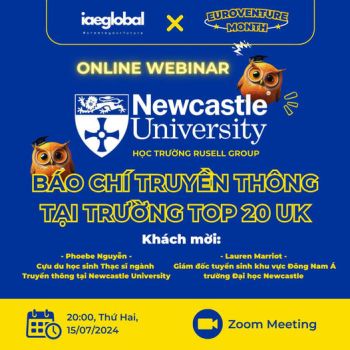 [Recap] Chia sẻ về ngành Báo chí Truyền thông tại Vương quốc Anh cùng với trường Newcastle University