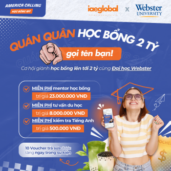 AMERICA CALLING - HỌC BỔNG MỸ: CƠ HỘI NHẬN HỌC BỔNG LÊN TỚI 5 TỶ