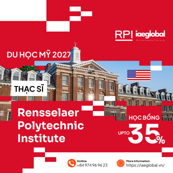 Du học Mỹ 2027: Thạc sĩ Rensselaer Polytechnic Institute (RPI) và học bổng 35%