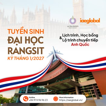 Tuyển sinh Đại học Rangsit Kỳ tháng 1/2027: Lịch trình, Học bổng và Lộ trình chuyển tiếp Anh Quốc