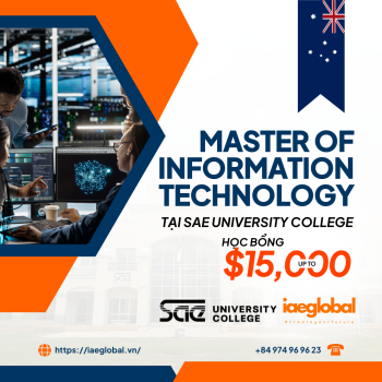 Master of Information Technology tại SAE University College: Học bổng $15,000