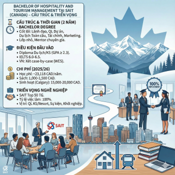 Cử Nhân Quản Trị Du Lịch Và Khách Sạn Tại SAIT: Lộ Trình Top-up 2 Năm Tại Canada