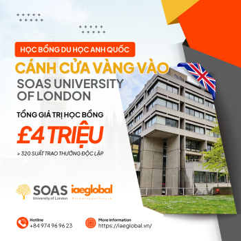 Học Bổng SOAS University of London 2026 Hơn £4 Triệu