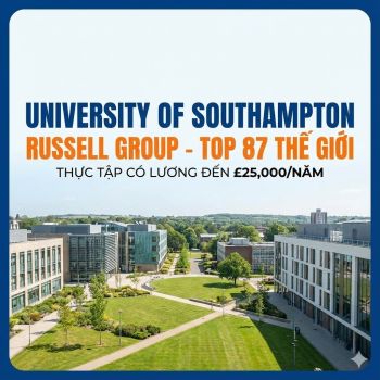 CHINH PHỤC TẤM BẰNG RUSSELL GROUP TẠI UNIVERSITY OF SOUTHAMPTON – TOP 87 THẾ GIỚI!