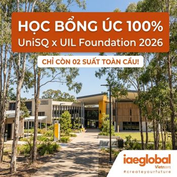 Chương trình Foundation UniSQ x UIL 2025-2026: Cơ hội học bổng 100% học phí