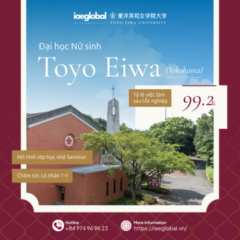 Đại học Nữ sinh Toyo Eiwa (Yokohama): Du học Nhật Bản, việc làm 99.2%