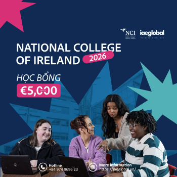 Du Học National College of Ireland (NCI) 2026: Ngành Học, Học Phí & Học Bổng