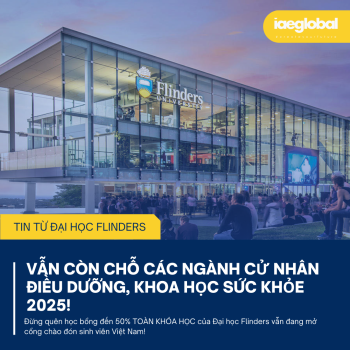 Tin từ đại học Flinders - Vẫn còn chỗ các ngành Cử nhân Điều dưỡng, Khoa học sức khỏe 2025!