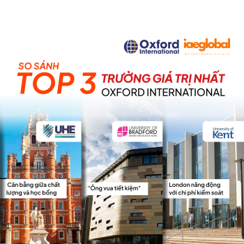 So Sánh Top 3 Trường Oxford International 2026: Đại học Bradford, Đại học Kent hay UHE London?