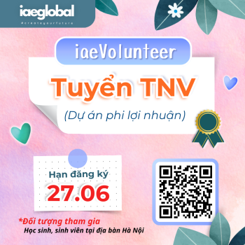 TUYỂN THÀNH VIÊN - Dự án iaeVolunteer