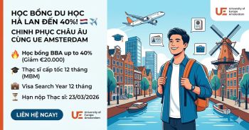 Đại học Khoa học Ứng dụng Châu Âu (UE) Amsterdam: Cửa ngõ dẫn đến tương lai toàn cầu tại Hà Lan