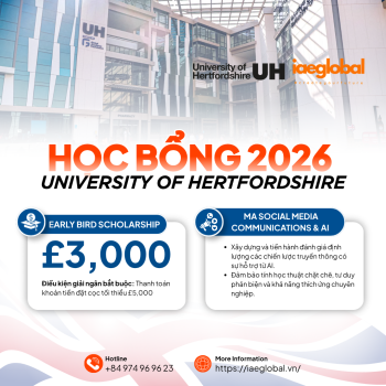 University of Hertfordshire Scholarship 2026 | Master of AI & Communications