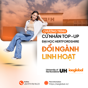 Chương Trình Cử Nhân Top-Up Đại Học Hertfordshire: Đổi Ngành Linh Hoạt