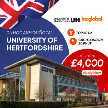 Du Học Anh Tại University of Hertfordshire: Lộ Trình Cử Nhân Top 50 UK Gần London