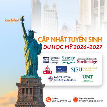 Cập nhật tuyển sinh du học Mỹ 2026-2027