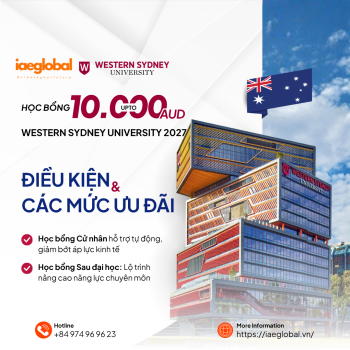 Học Bổng Western Sydney University 2027: Điều Kiện & Các Mức Ưu Đãi