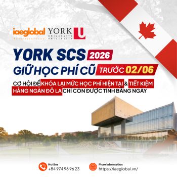 Học Phí York University SCS 2026: Hạn Chót Giữ Mức Phí Cũ Trước 02/06